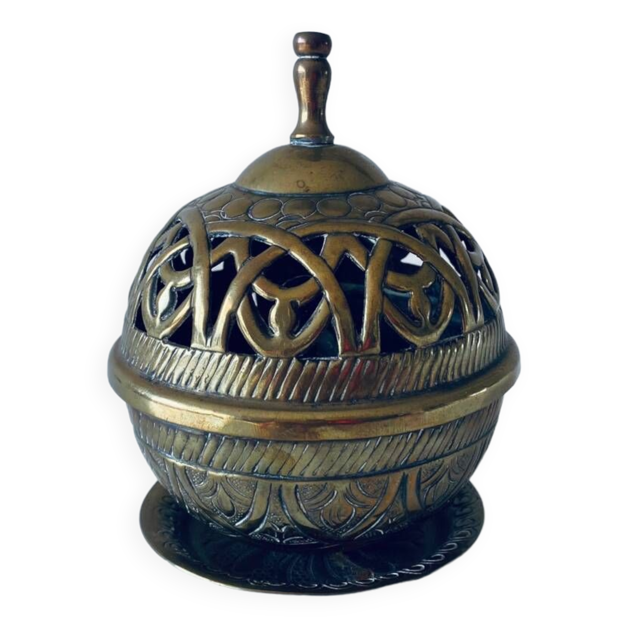Indian brass lamp