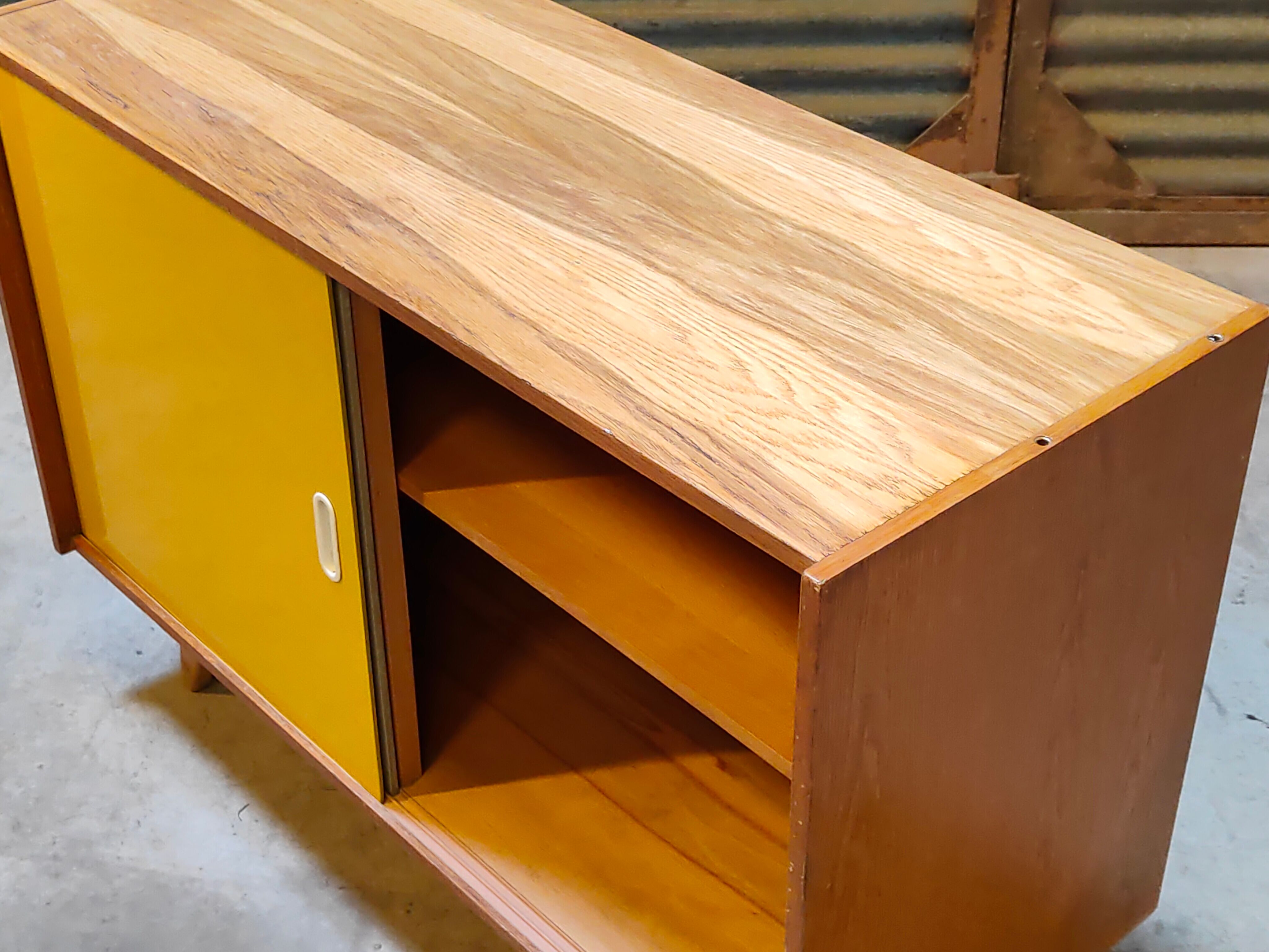 Yellow U 452 sideboard by Jiri Jiroutek for Interier Praha 1960