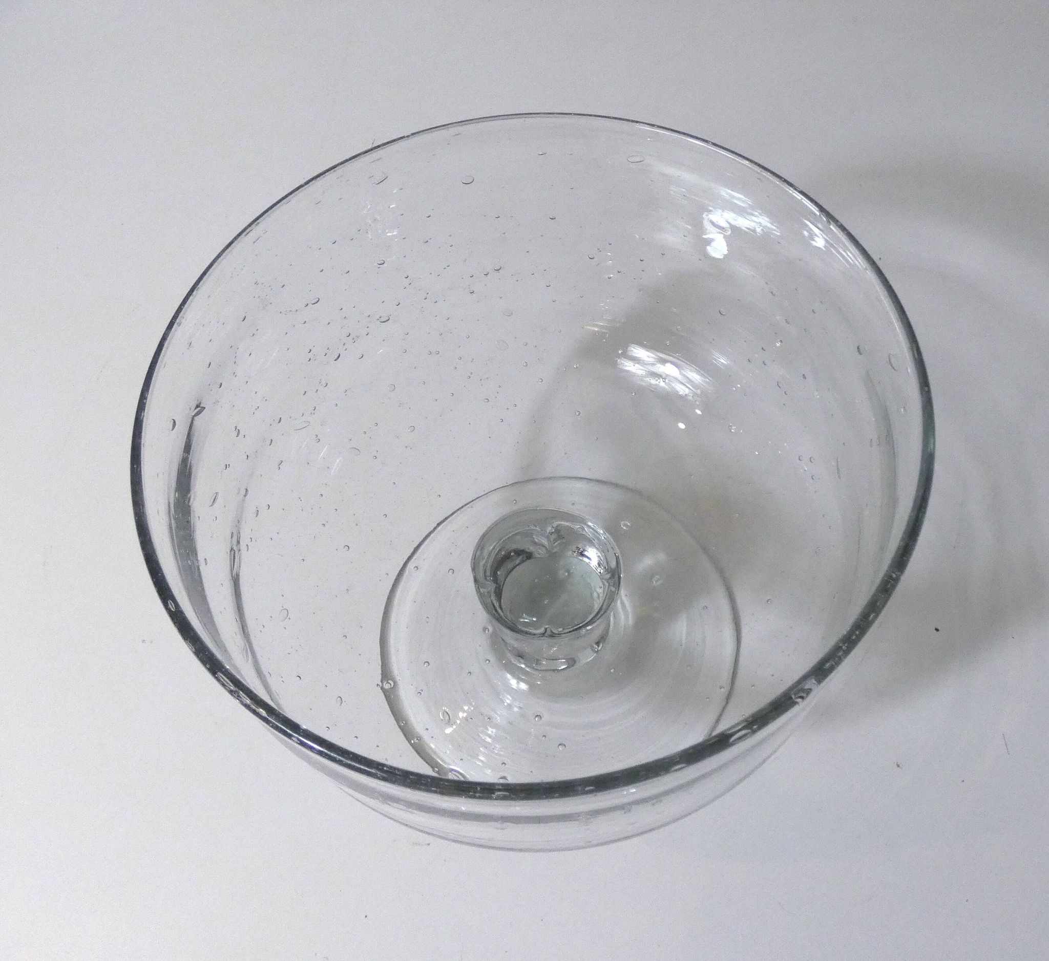 Large bubble glass bowl vintage