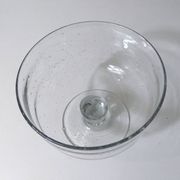 Large bubble glass bowl vintage