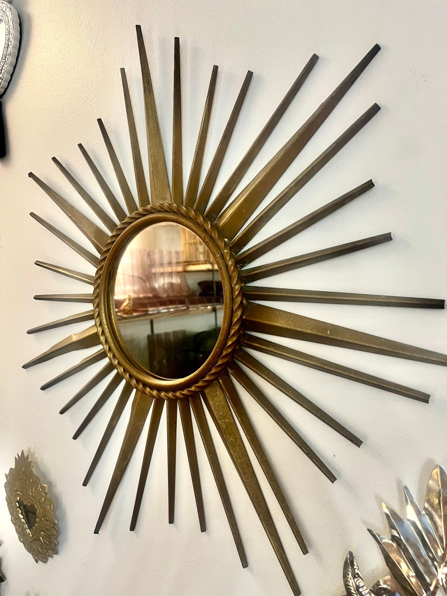 Small sun mirror — Chaty Vallauris France, Vallauris — 1950s