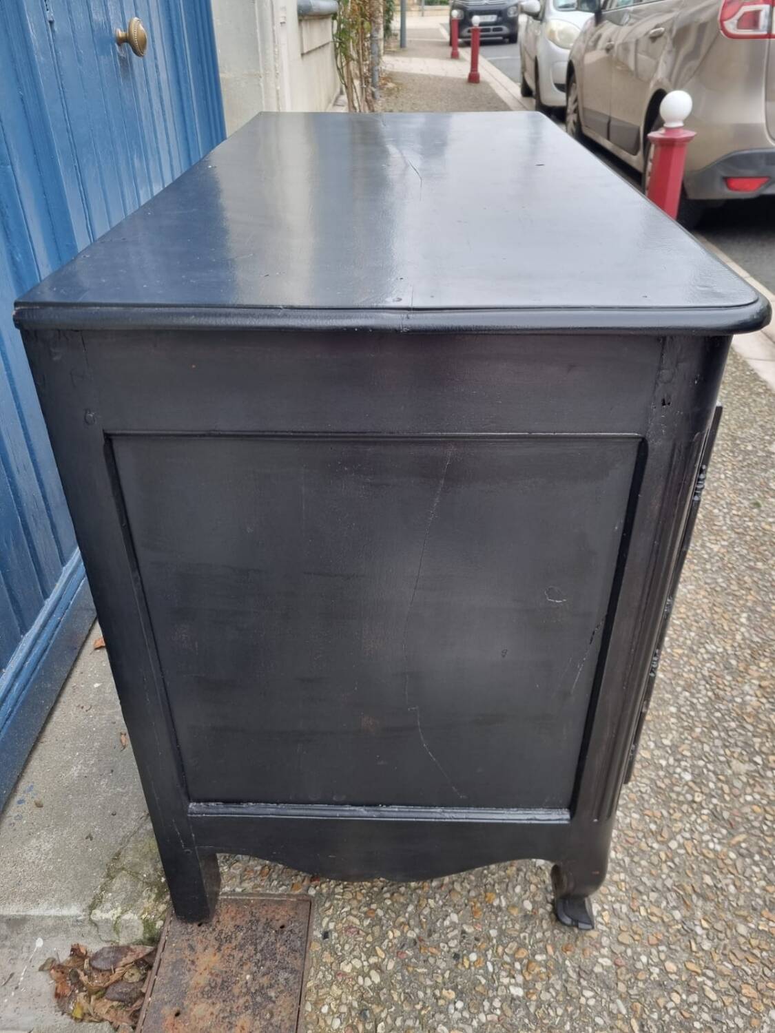 Black Louis XV low sideboard