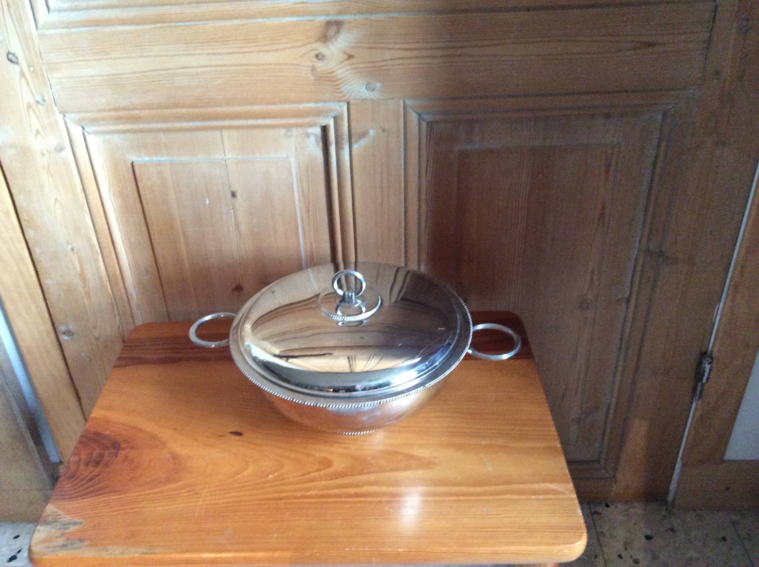 Stainless steel vegetable dish