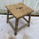 Wooden workshop stool from the 1950s