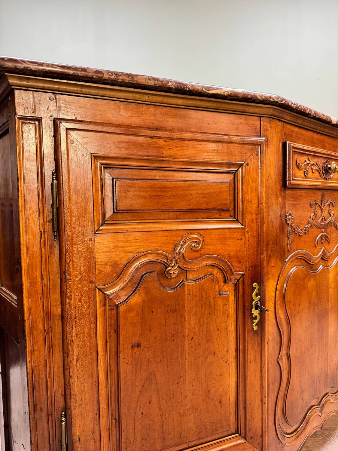 Buffet With Cut Sides In Cherry Wood From Louis XV XVIII Eme Century