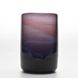 Claude Morin, blown glass roller vase, France 1975