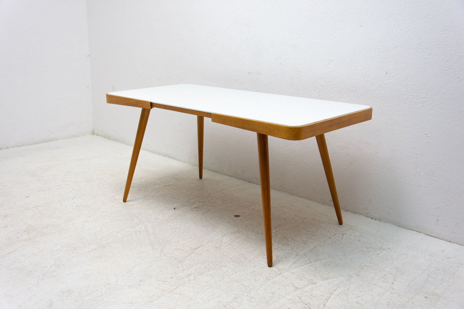 Opaxite glass coffee table, 1960´s, Czechoslovakia