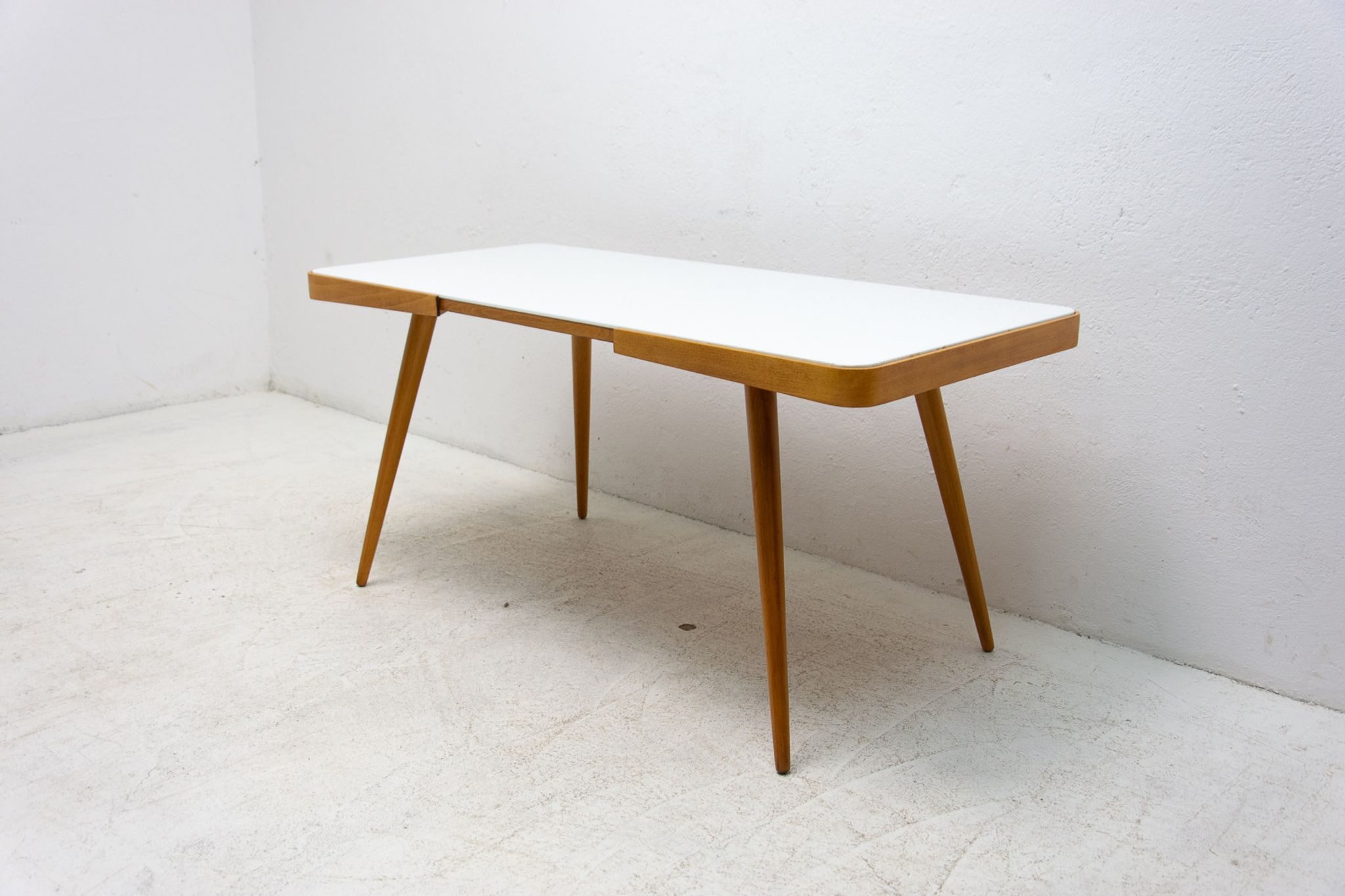 Opaxite glass coffee table, 1960´s, Czechoslovakia