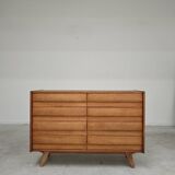 U-453 dub chest of drawers by Jiri Jiroutek for Interier Praha 1960