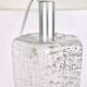 Mid-century solid crystal structured table lamp by Willem Heesen for Royal Leerdam