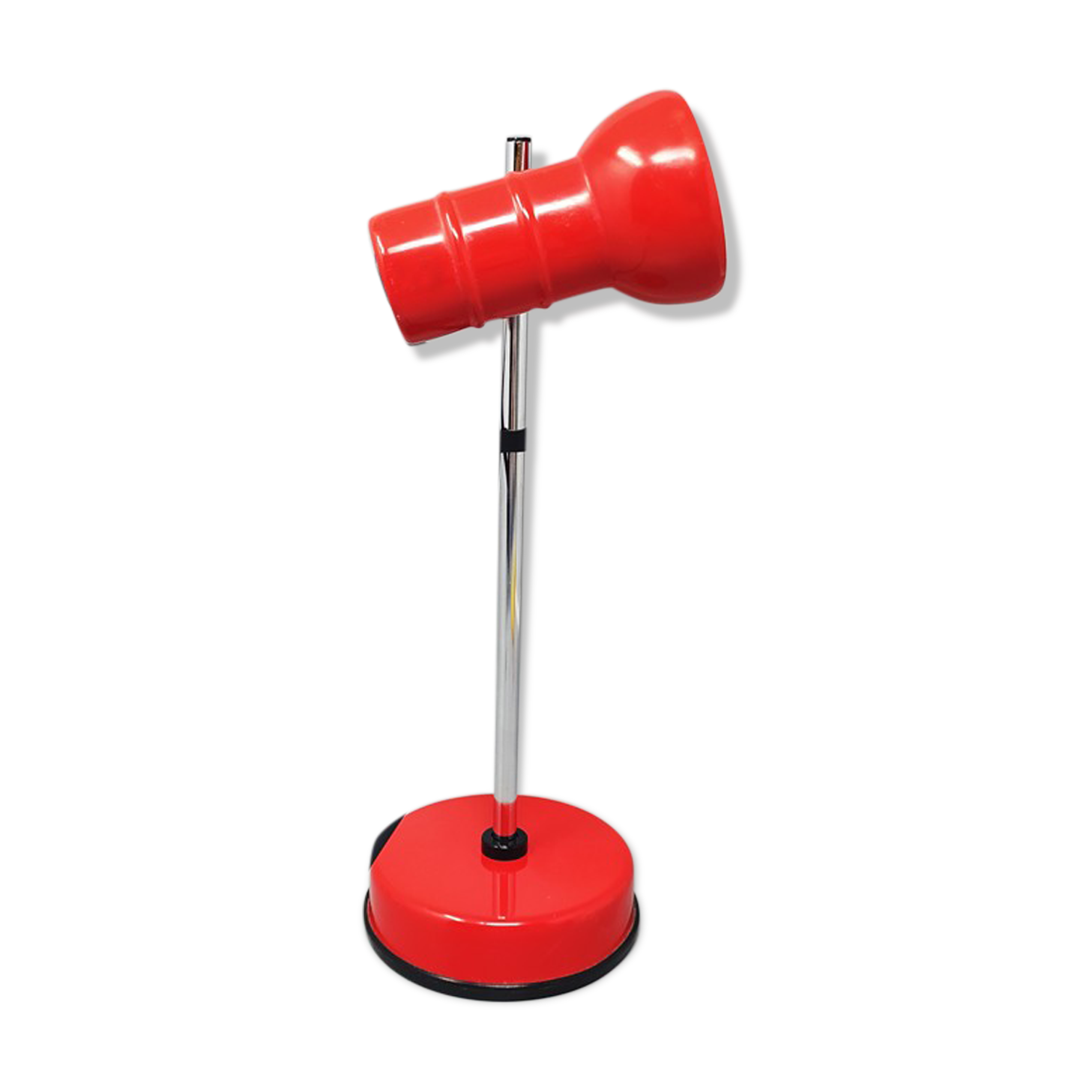 1970s red table lamp by Veneta Lumi