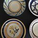 Series of four hollow plates for dolls tea set in earthenware XXth