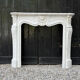 Louis XV style Carrara marble fireplace circa 1880