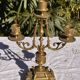 Vintage Candlestick - Brass Candlestick - 3-Arm Candlestick