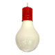 Giant 1970s Edison bulb glass hanging lamp