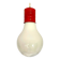 Giant 1970s Edison bulb glass hanging lamp