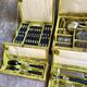 68-piece silver-plated and black ebony cutlery set with 4 velvet cases