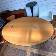 Florence Knoll Oval Desk Table for Knoll International circa 1980