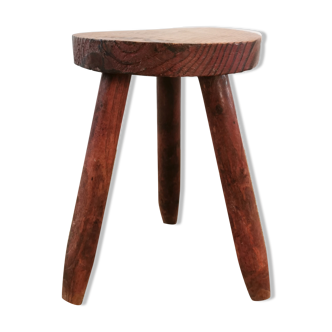 Wood tripod stool