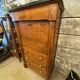 Louis xvi style secretary in walnut late 19th c. with drawers