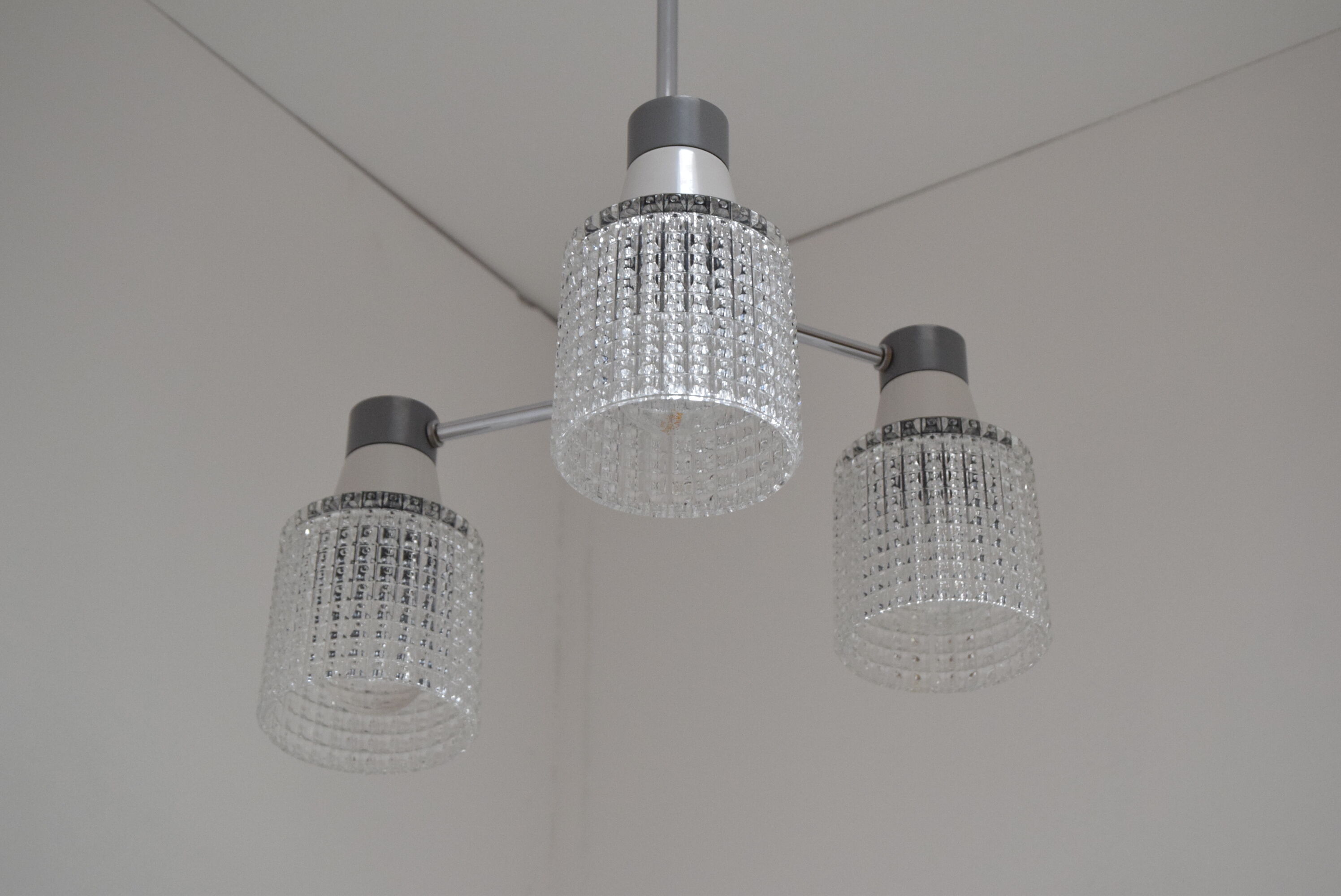 Mid-century Chandelier by Drukov, 1970’s.