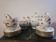 Tea or coffee service in white and gold Limoges porcelain "PL" (Limousine Porcelain)