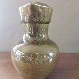 Vintage ceramic pitcher and 6 cups