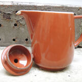 Ancienne cafetière en céramique marron