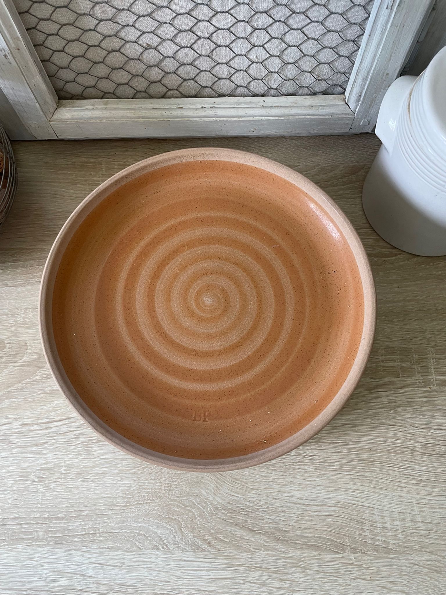 Lot de 8 assiettes plates en grès Sarreguemines