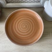 Lot de 8 assiettes plates en grès Sarreguemines