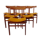 Set of 6 teak dining chairs by Inger Klingenberg for France & Daverkosen 1960