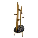 Mid-Century Modern Plant Stand – Europe, 1960s-1970s, Bamboo & Artistic