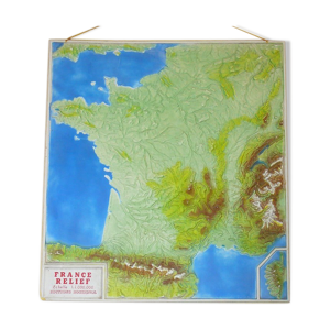 Carte scolaire murale  rigide en