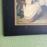 Tableau ancien Chardin scène d'intérieur