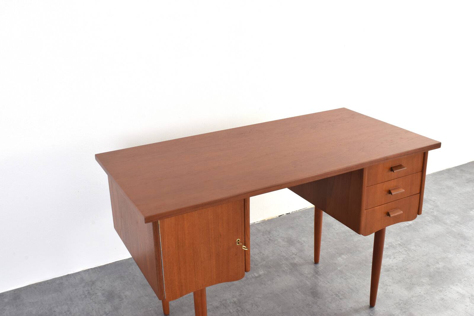 Mid-Century Danish Teak Desk, 1960s.