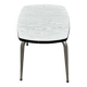 Tabouret acier et Formica blanc et gris