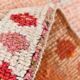 Light Pink & Brown Turkish Vintage Runner Rug, 94x328Cm