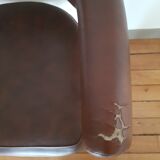 Leather barber chair