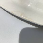 Mary Lou Digoin hollow dish blue edge diameter 25