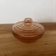 Sucrier en verre rose