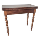 Old mahogany game table