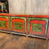 Buffet ancien chinois 3 portes + 3 tiroirs