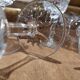 Set de 6 verres à pied en cristal ciselé vintage Shell
