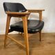 Scandinavian armchair by Erik Kirkegaard in oak and leather, 1960s.