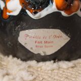 Fat lava vase - ocean rockery - handmade - vintage