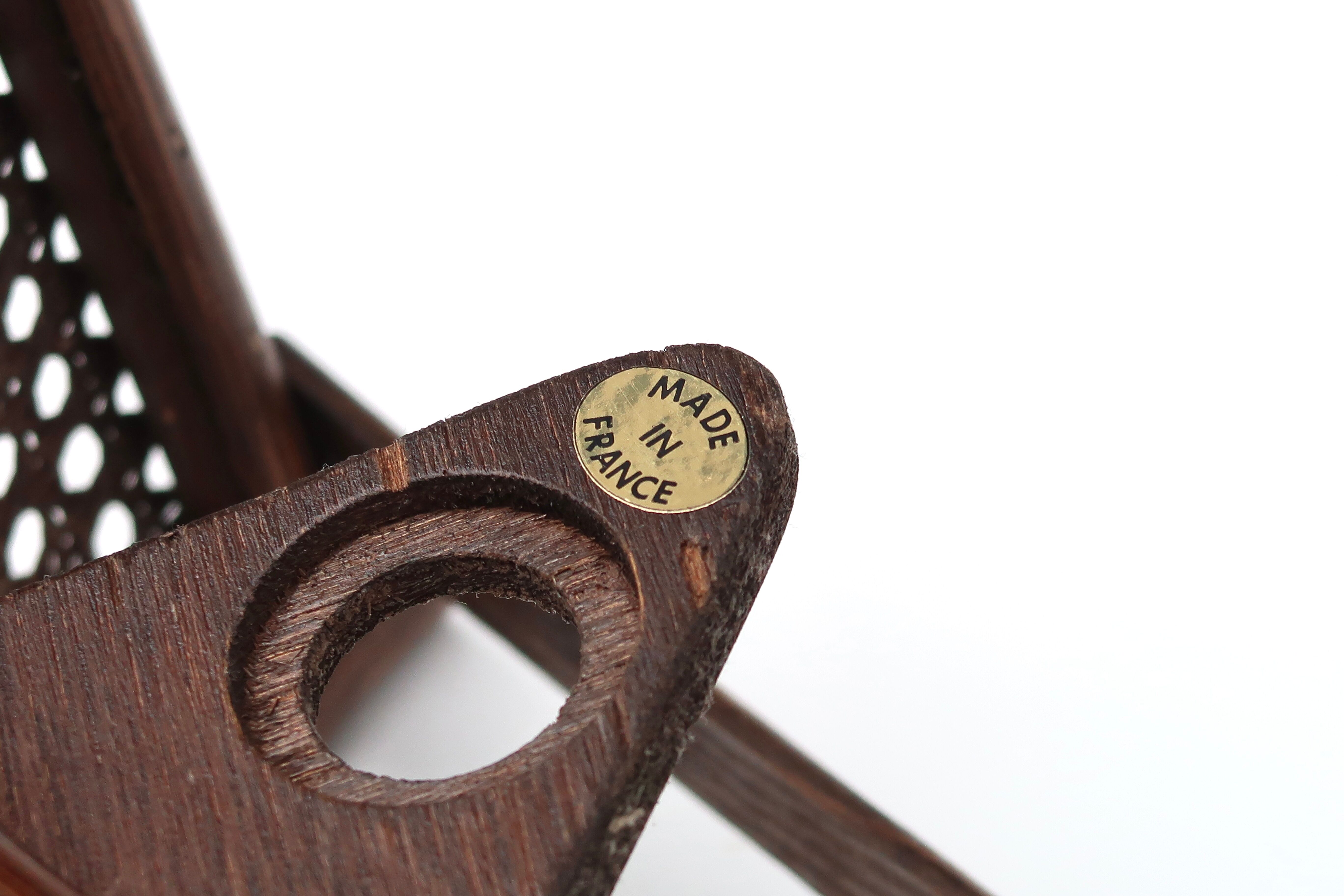 Rattan and cane wall lamp, 60s