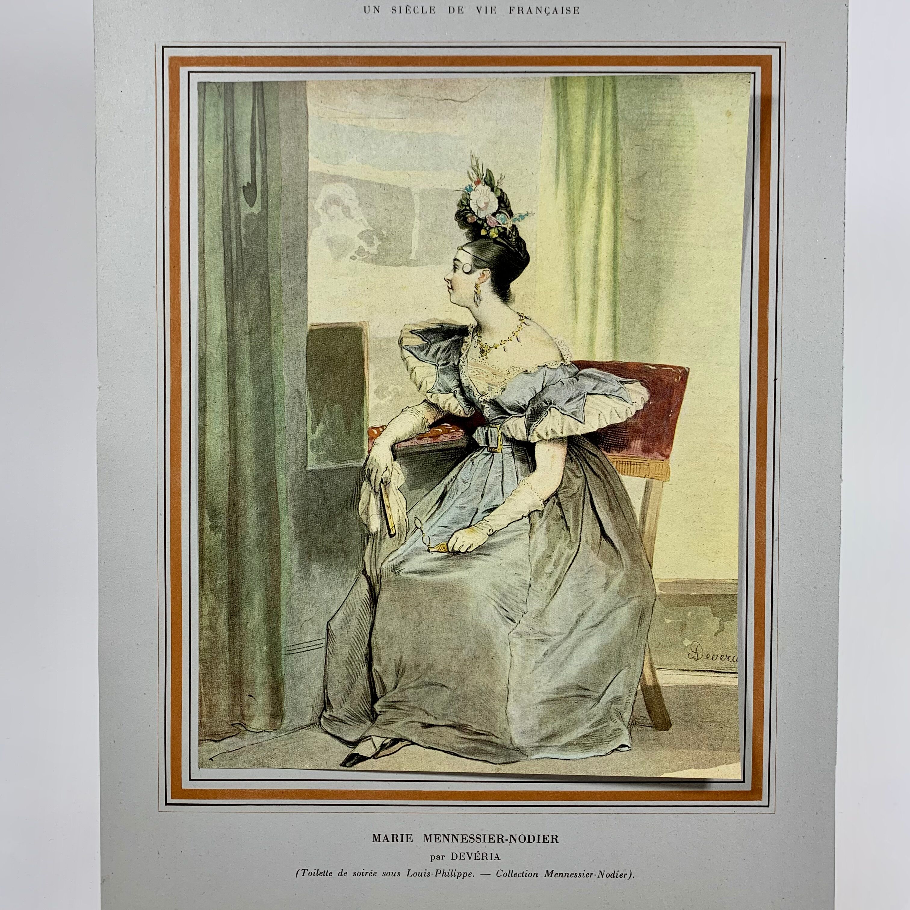 Poster fixed on paper after Achille Devéria