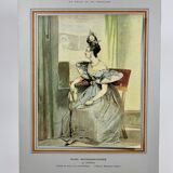 Poster fixed on paper after Achille Devéria