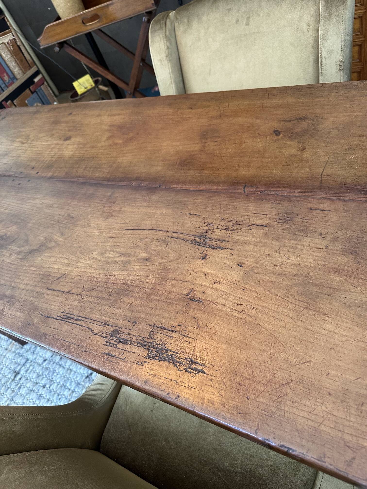 Grande table de ferme antique