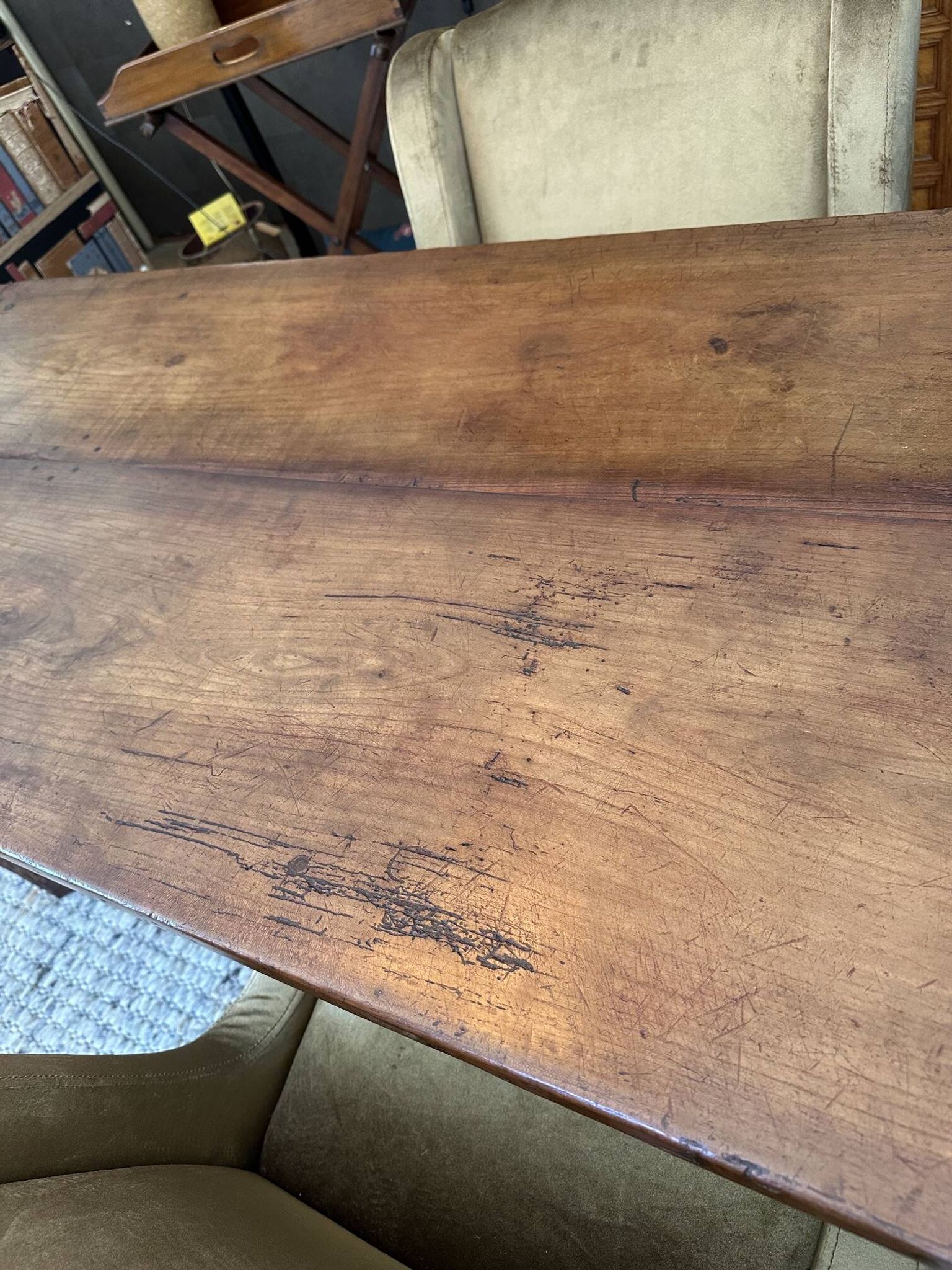 Grande table de ferme antique